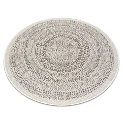 Tappeto cerchio DI SPAGO SISAL FLAT 48834866 Punti crema