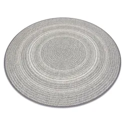 Tappeto cerchio DI SPAGO SISAL FLAT 48837637 Boho, treccia grigio