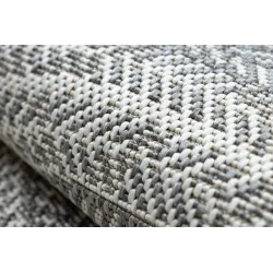Tappeto rotondo grigio, in sisal, per la cameretta, sicuro e alla moda