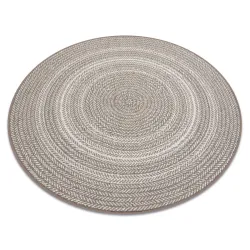 Tappeto cerchio DI SPAGO SISAL FLAT 48837686 Boho, treccia beige