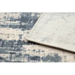 Tappeto NAIN morbido in beige e blu scuro, vintage, perfetto per la cameretta