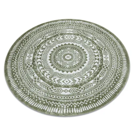 Tappeto FUN Napkin verde, design moderno, forma rotonda