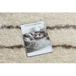 Tappeto FLUFFY 2371 in crema e beige per la camera da letto