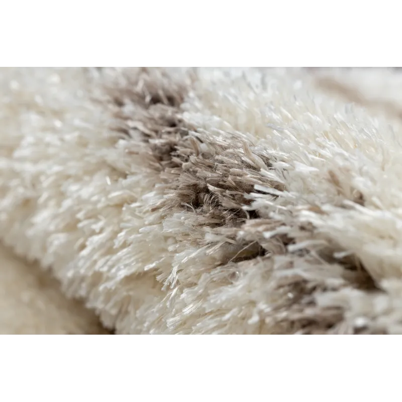 Tappeto FLUFFY 2371 moderno in beige per interni eleganti