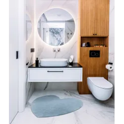 Tappeto SHAPE 3105 Cuore blu - design moderno per ogni ambiente