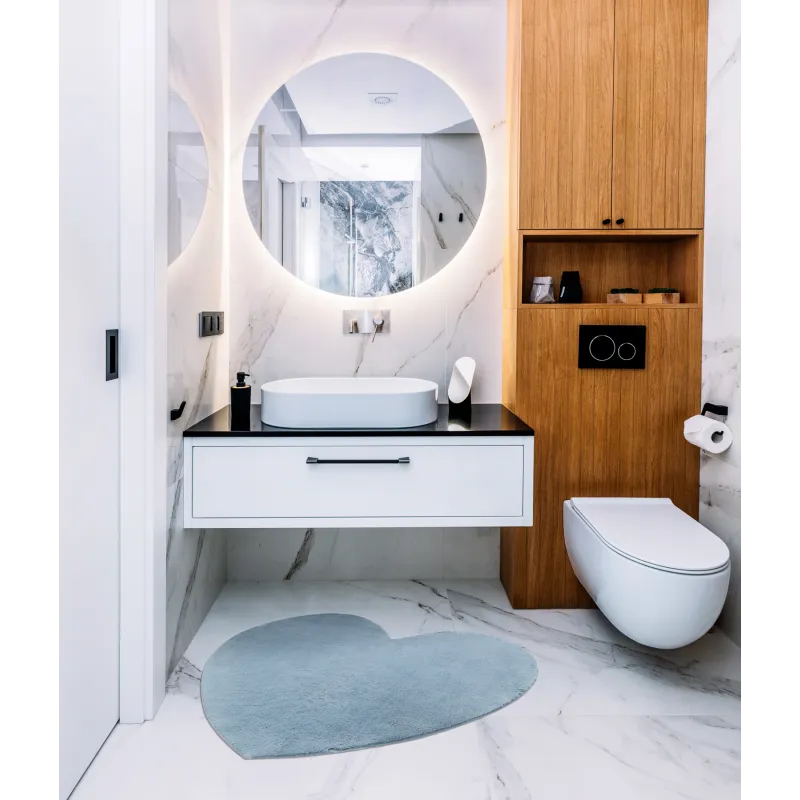 Tappeto SHAPE 3105 Cuore blu - design moderno per ogni ambiente