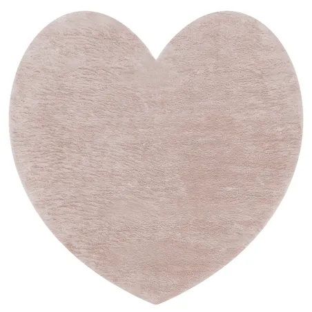 Tappeto SHAPE 3105 Shaggy Cuore - rosa cipria, antiscivolo, lavabile