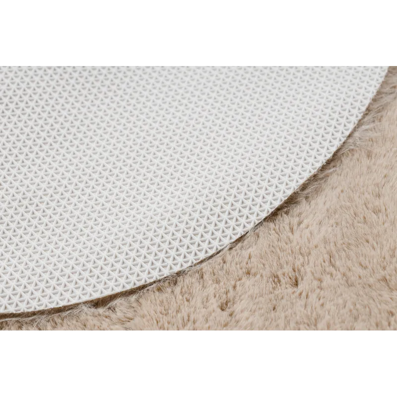 Tappeto shaggy versatile beige, perfetto per giardino o terrazza