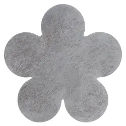 Tappeto SHAPE 3106 Shaggy Fiore - grigio peluche, antiscivolo, lavabile