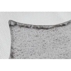 Tappeto Shaggy da giardino, resistente all'umidità, colore grigio