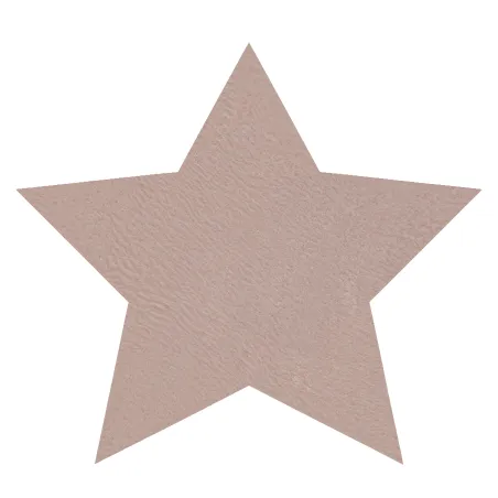 Tappeto SHAPE 3148 Shaggy Stella in rosa cipria, antiscivolo, lavabile