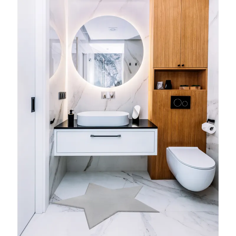 Tappeto moderno grigio Shaggy, ideale per ambienti eleganti, lavabile