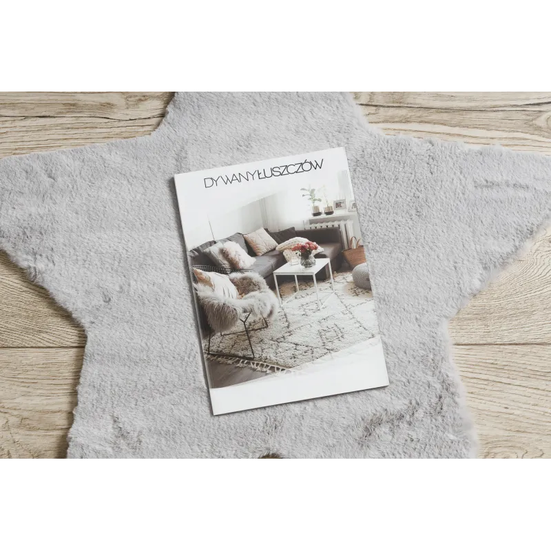 Tappeto morbido grigio Shaggy, ideale per camera da letto o soggiorno