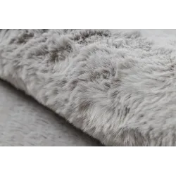 Elegante tappeto grigio Shaggy, perfetto per interni moderni