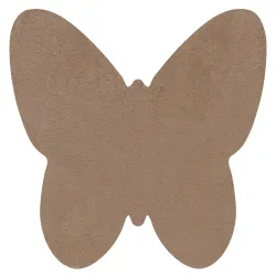 Tappeto SHAPE 3150 Shaggy Farfalla - beige peluche, antiscivolo, lavabile