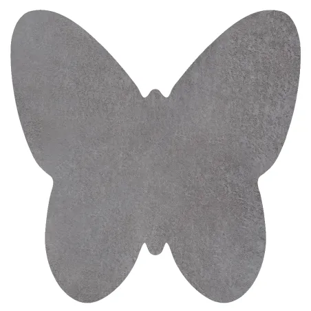 Tappeto SHAPE 3150 Shaggy Farfalla - grigio peluche, antiscivolo, lavabile