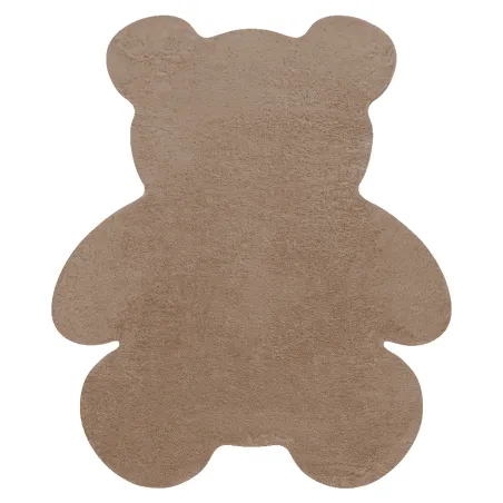 Tappeto SHAPE 3146 in peluche beige, antiscivolo e lavabile