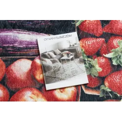 Tappeto antiscivolo con frutta, morbido e piacevole al tatto