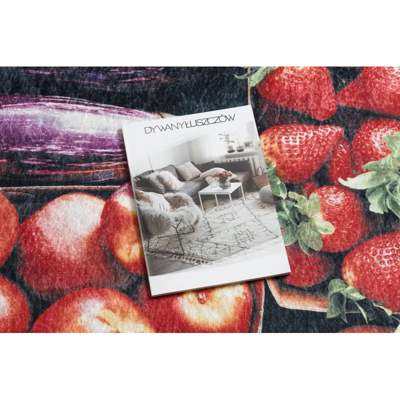 Tappeto antiscivolo con frutta, morbido e piacevole al tatto