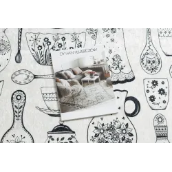 Tappeto ANDRE 1318, beige, facile da pulire, per cucina
