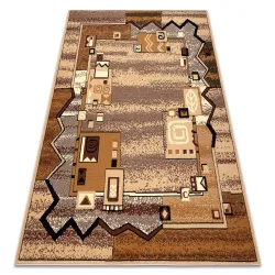 Tappeto BCF Morad BORDO classico - beige