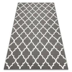 Tappeto BCF Morad TRELIS trifoglio marocchino - antracite, grigio