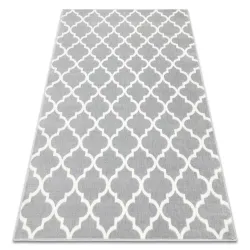 Tappeto BCF Morad TRELIS trifoglio marocchino - grigio chiaro