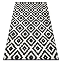 Tappeto BCF Morad RUTA Rombi, geometrico - nero / crema