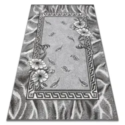 Tappeto BCF Morad TRIO Foglie, fiori classico - grigio
