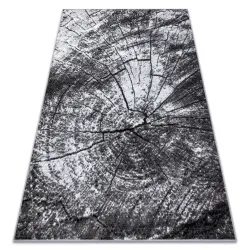 Tappeto BCF Morad Pien tronco d'albero legno - grigio