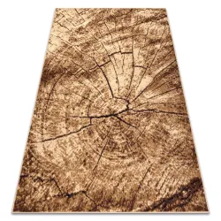 Tappeto BCF Morad Pien tronco d'albero legno - beige