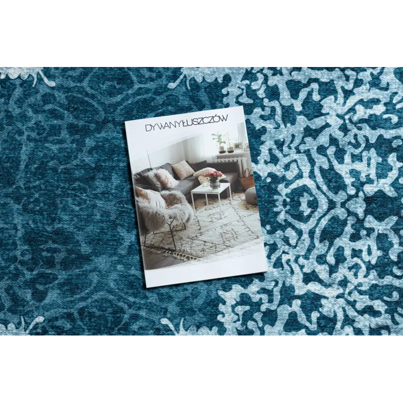 Tappeto ANTIKA blu, perfetto per il lavaggio, adatto a qualsiasi ambiente