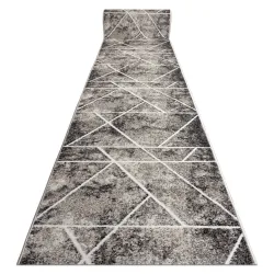 Passatoia MATEO 8031/944 Moderno, geometrico, triangoli - strutturale grigio / beige