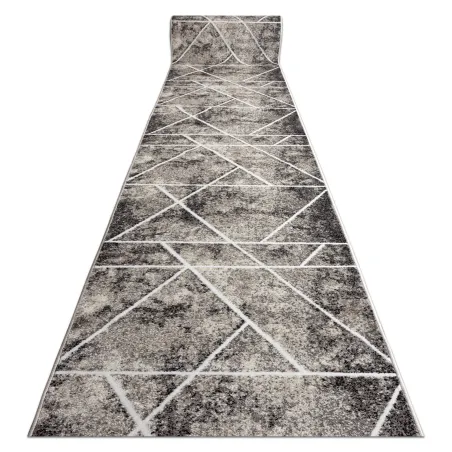 Tappeto moderno con design geometrico a triangoli grigio e beige