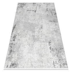 Tappeto moderno DUKE 51378 panna / grigio - Cemento, pietra strutturata, molto morbida, frange