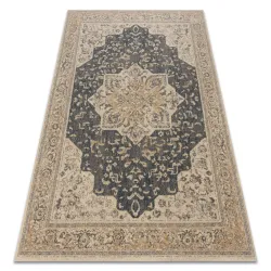 Tappeto LEGEND 468 03 GB500 in lana OSTA - Rosone, cornice esclusivo beige / grigio
