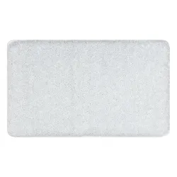 Tappeto da bagno SYNERGY glamour, antiscivolo, morbido - lurex bianco
