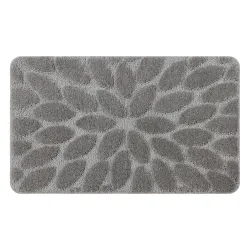 Tappeto da bagno SUPREME STONES pietre, antiscivolo, morbido - grigio