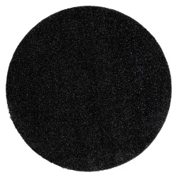 Tappeto da bagno SYNERGY tondo glamour, antiscivolo, morbido - lurex nero