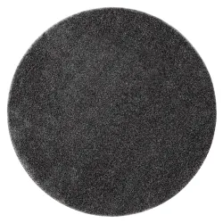 Tappeto da bagno SYNERGY tondo glamour, antiscivolo, morbido - lurex grigio