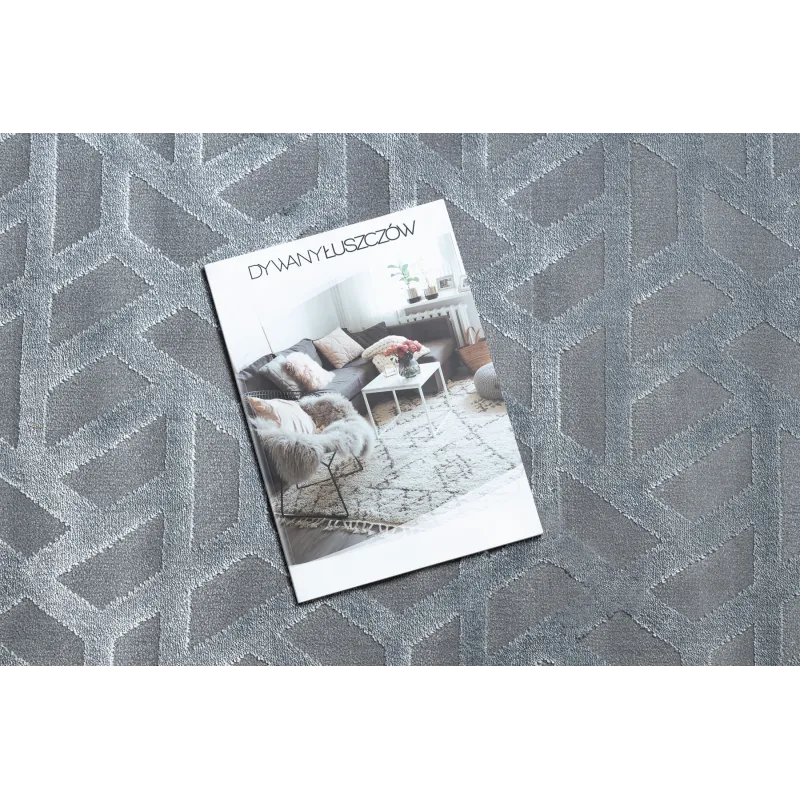 Dywan PEARL 51320D szary - Geometryczny, ekskluzywny, strukturalny 
