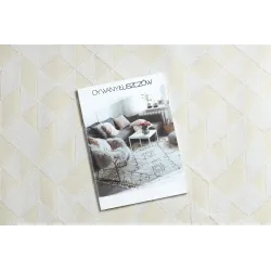 Dywan PEARL 51321A krem - Geometryczny, ekskluzywny, strukturalny 
