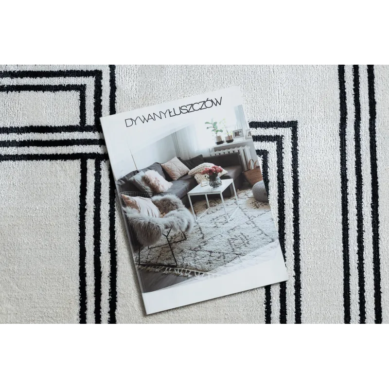 Dywan AMOUR 53091C krem - Geometryczny, linie nowoczesny, elegancki