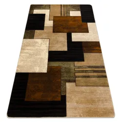 Tappeto ROYAL 5367 Geometrico 3D - nero / marrone