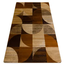 Tappeto ROYAL H387 Geometrico - marrone / ocra beige