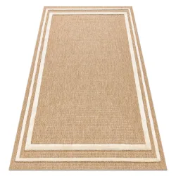 Tappeto SPARK 0687A beige / crema - Cornice, Sisal, strutturato
