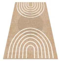 Tappeto SPARK 0688A beige / crema - Geometrico, Sisal, strutturato