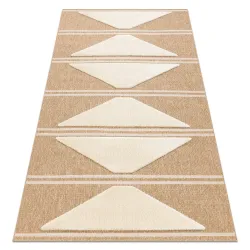 Tappeto SPARK 0698A beige / crema - Geometrico, triangoli sisal, strutturato