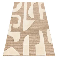 Tappeto SPARK 0696A beige / crema - Geometrico, sisal, strutturato