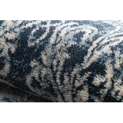 Tappeto NAIN elegante, perfetto per interni raffinati in blu scuro e beige